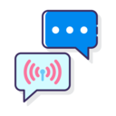 music and multimedia,multimedia,speech bubble,conversation,communications,chat,antenna,live,live chat